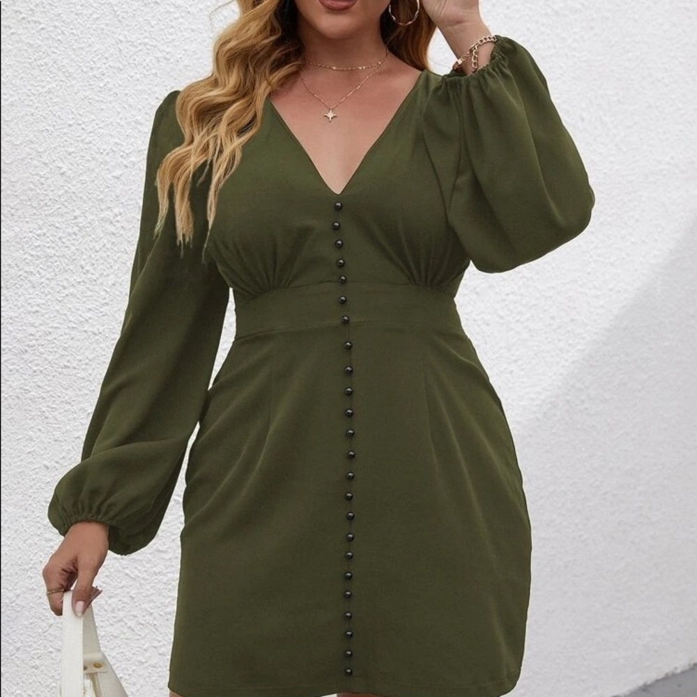 Never worn Shein dress - green
